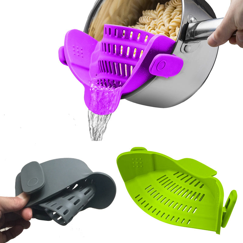 Silicone Clip-on Pot Strainer