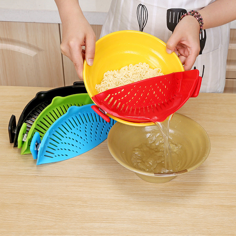 Silicone Clip-on Pot Strainer